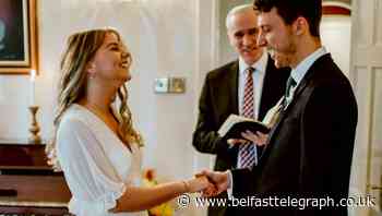 Coronavirus: Couple wed in their living room after marriage plans thrown into disarray by pandemic