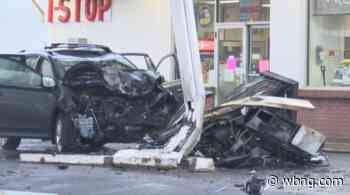 Police: Man suffers medical condition, crashes into gas pump - WBNG-TV