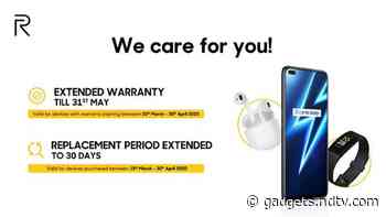 Realme India Extends Warranty, Replacement Periods During Coronavirus Lockdown