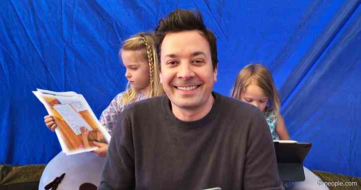 Jimmy Fallon Opens Up About His Daughters & Tonight Show: At Home Co-Hosts: 'It's Controlled Chaos'