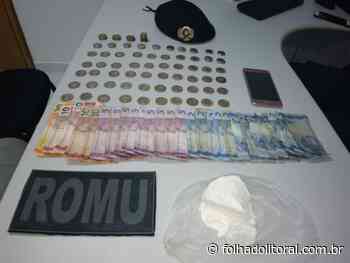 Revendedor de cocaína é apreendido no Jardim Jacarandá - Folha do Litoral News