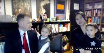 'BBC Dad' is back and he still can't get work done, thanks to his kids     - CNET