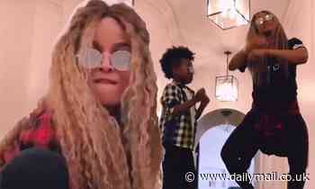 Ciara shows off her baby bump as she does TikTok challenge with son Future during self-quarantine