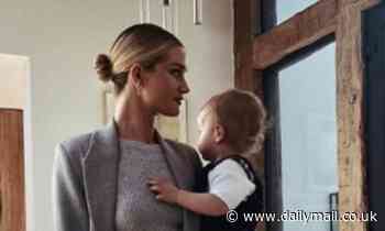Rosie Huntington-Whiteley discusses 'challenging' life on lockdown with son Jack