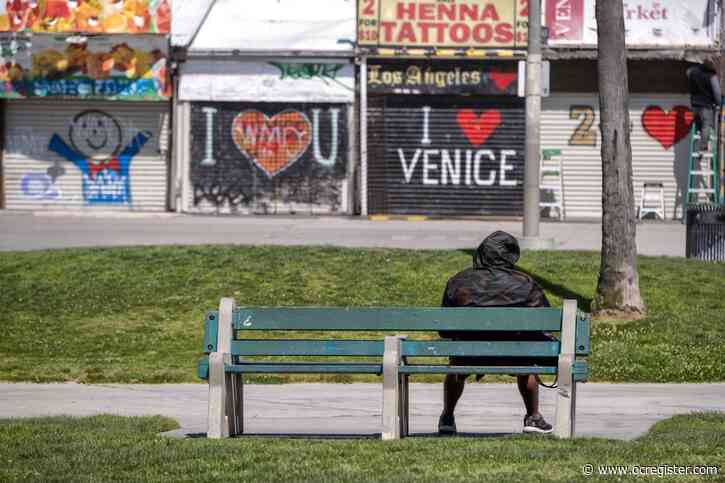 Venice Beach is deserted due to the coronavirus pandemic