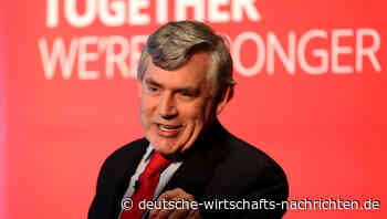 Ehemaliger britischer Premier Brown plädiert für temporäre Weltregierung