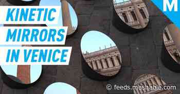 This kinetic art installation refracts a barely recognizable Venice