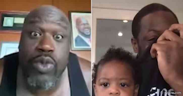 Dwyane Wade's Daughter Makes Hilarious Face as Shaquille O'Neal Tries (and Fails) to Make Her Laugh