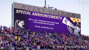 UW fans deliver encouraging messages to medical community on Husky Stadium Board - NBCSports.com