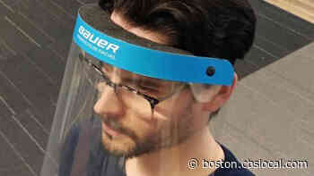 Bauer To Distribute Hockey Visor-Inspired Face Shield For Medical Professionals Fighting Coronavirus Pandemic - CBS Boston