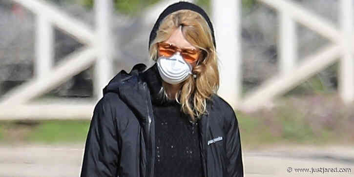Laura Dern Takes Extra Precautions With a Mask & Gloves While Walking Her Dog with Mom Diane Ladd