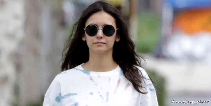 Nina Dobrev Wears Polo Hoodie While Out on a Late Night Run