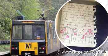 Girl's adorable note left on the Metro during lockdown
