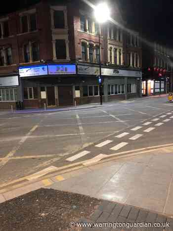 Eerie pictures of Warrington's first Friday night with closed pubs and restaurants