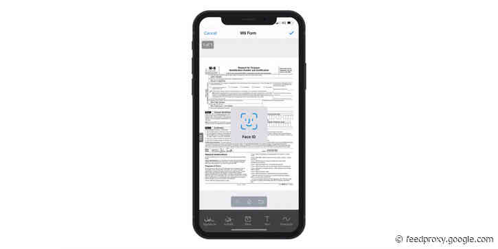 SignEasy becomes first digital signing app to support Face ID for completing documents