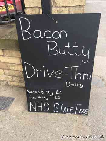 New pop-up drive-thru offers free bacon butties to NHS staff