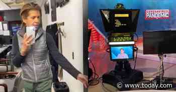 Hoda takes us through her morning routine in empty Studio 1A