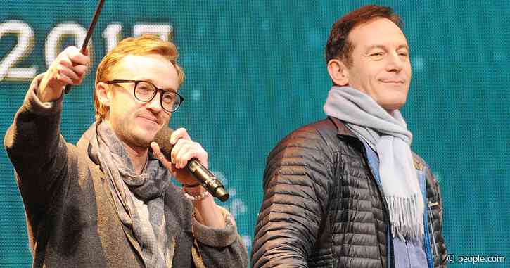 Harry Potter Reunion! Tom Felton & Jason Isaacs Have a Malfoy Family Chat While Social Distancing