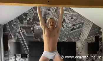 Olly Murs dances in his pants during the coronavirus lockdown