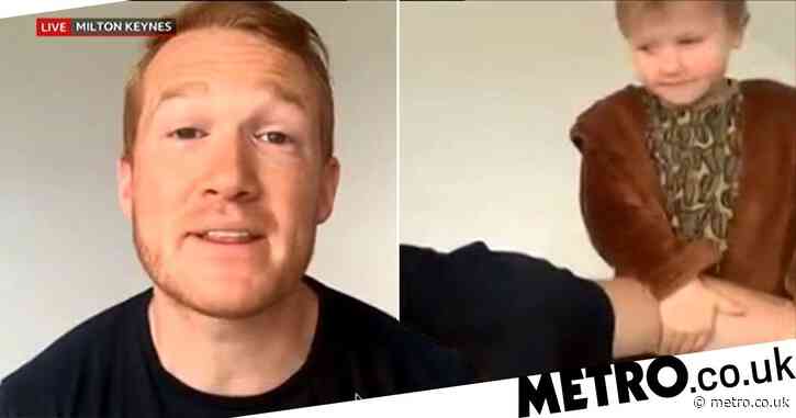 Greg Rutherford’s BBC Breakfast interview is hilariously interrupted by his kids jumping on the bed