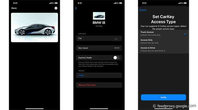 Leaked screenshots reveal how Apple CarKey will work