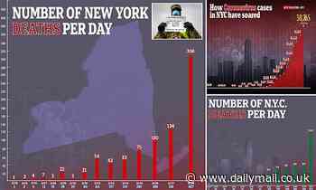 NYC's coronavirus death toll rises 222 in day and number of cases in the Big Apple soars past 30,000