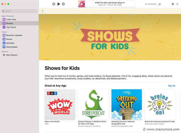 Apple Offering Curated Collections of TV Shows, Podcasts, Books, Movies and More Aimed at Families