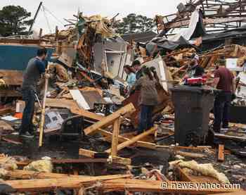Tornado tears through Arkansas college town, with 6 hurt