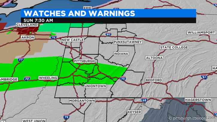 Pittsburgh Weather: A Marginal Severe Weather Threat In Place Sunday