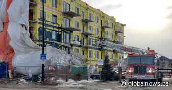 Scaffolding collapses at southwest Edmonton construction site - Global News
