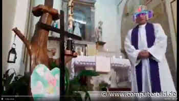 Um Gottes Willen: Italienischer Priester predigt versehentlich mit Videofilter - COMPUTER BILD