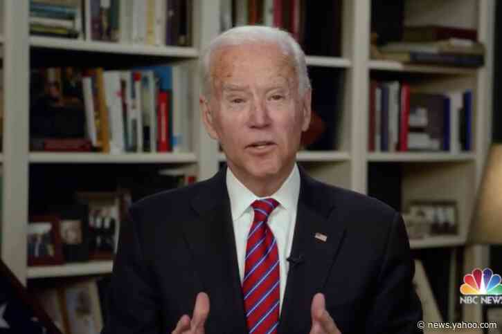 Biden says Trump&#39;s rising approval ratings are &#39;a typical American response&#39; to crisis