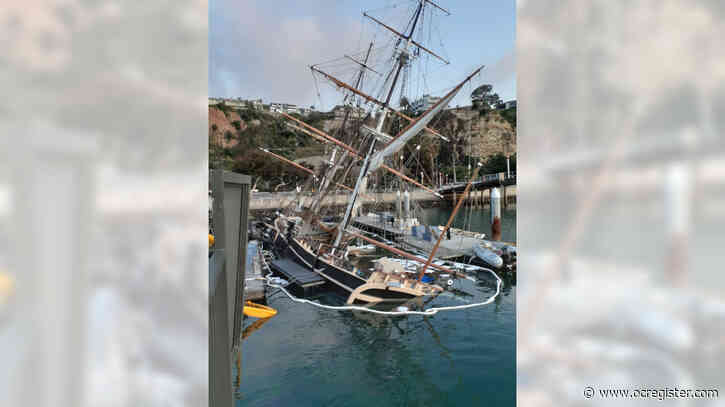 Ocean Institute’s tall ship Pilgrim sinks in Dana Point Harbor