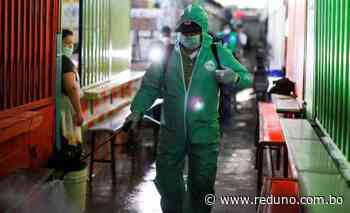 Desinfectan el municipio de Montero contra el Covid-19 - Red Uno de Bolivia