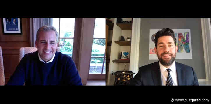 John Krasinski & Steve Carell Reunite to Celebrate 'The Office' 15-Year Anniversary!