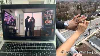 Toronto couple gets married virtually surrounded by friends and loved ones - CTV News
