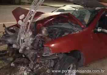 Em Manaus, motorista fica preso às ferragens em acidente violento - Portal do Holanda