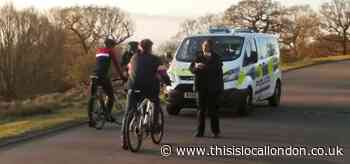 Police seen stopping cyclists in Richmond Park amid lockdown