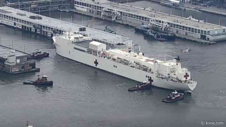Navy hospital ship arrives in NYC to back up health systems