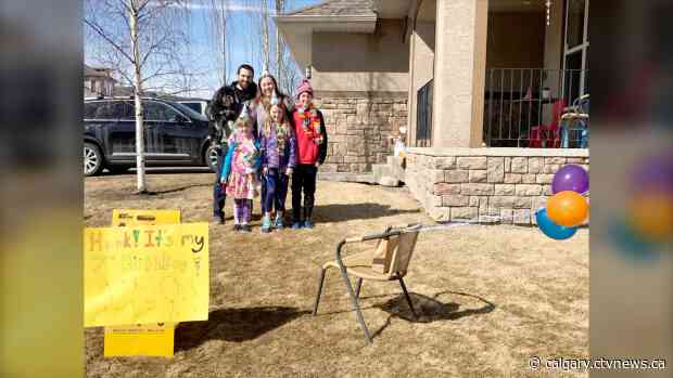 Saying 'happy birthday' through social distancing