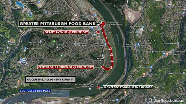Greater Pittsburgh Community Food Bank To Help An Estimated 1,700 Families At Giveaway Causing Traffic Delays In Duquesne
