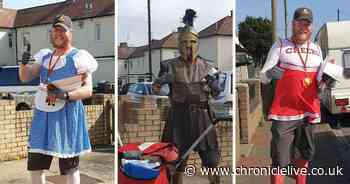Meet the Boldon postman doing his rounds in fancy dress to lift families spirits
