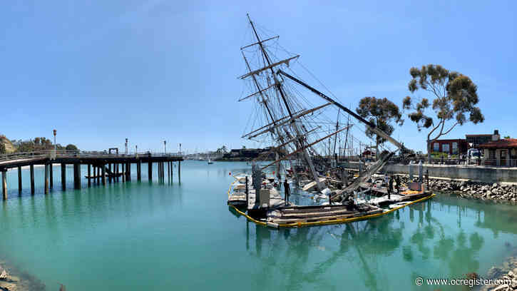 Parts of the Pilgrim are being removed as crews work to see if the sinking ship can be salvaged