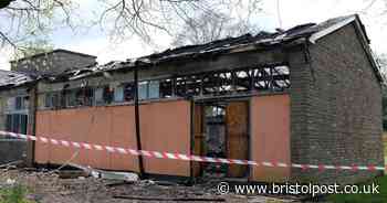 Pictures show devastation caused by arson attack on sports pavilion