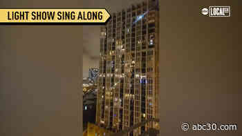 Residents are staying connected by participating in a light show every night