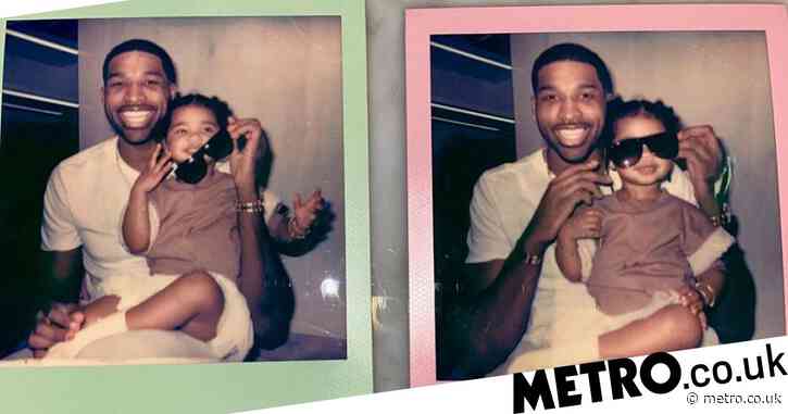 Khloe Kardashian’s ex Tristan Thompson bonds with lookalike daughter True at home in quarantine