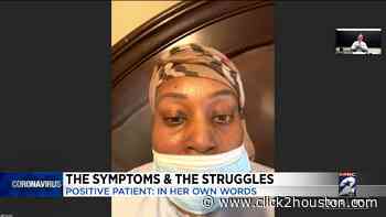 Houston-area woman with coronavirus describes symptoms, medical advice and isolation from family - KPRC Click2Houston