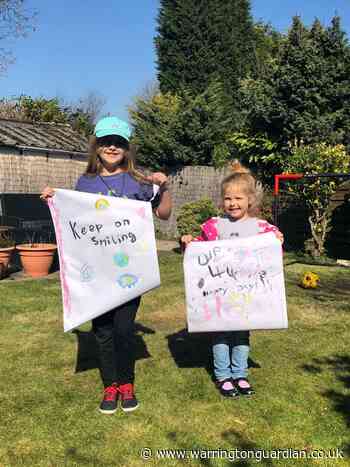 Children create artwork and letters for care residents in Latchford