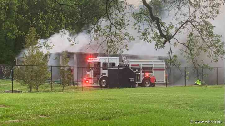 Firefighters wrestle blaze at Harding Boulevard storage facility