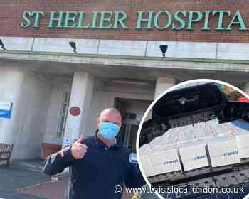 Man delivers thousands of water bottles to NHS staff in response to virus